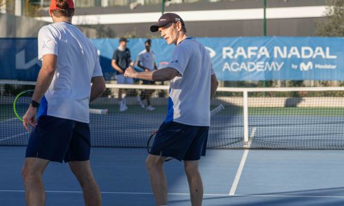 Guided tennis session at the Rafa Nadal Academy