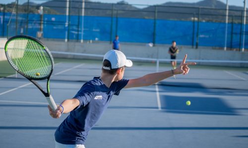 Young athlete in high-performance training