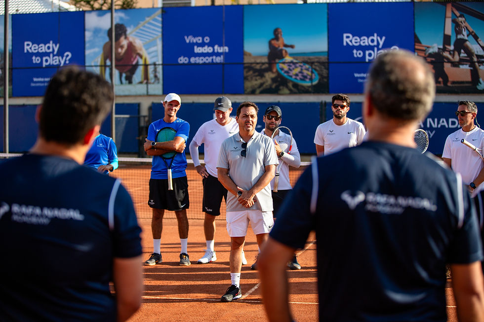 Imagem do banner da Rafa Nadal Academy Camps no Rio de Janeiro